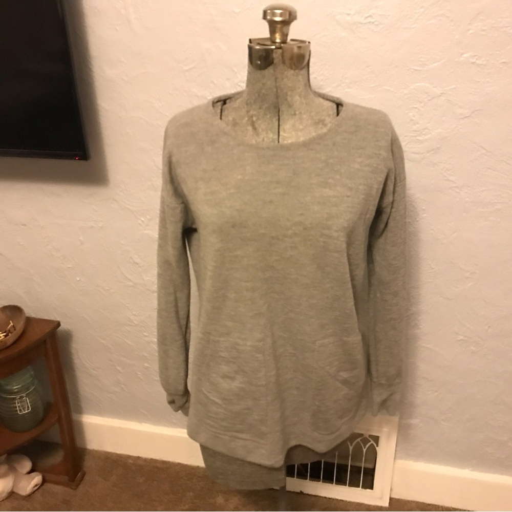 J CREW MERINO WOOL POCKET TUNIC SWEATER #03444 Small